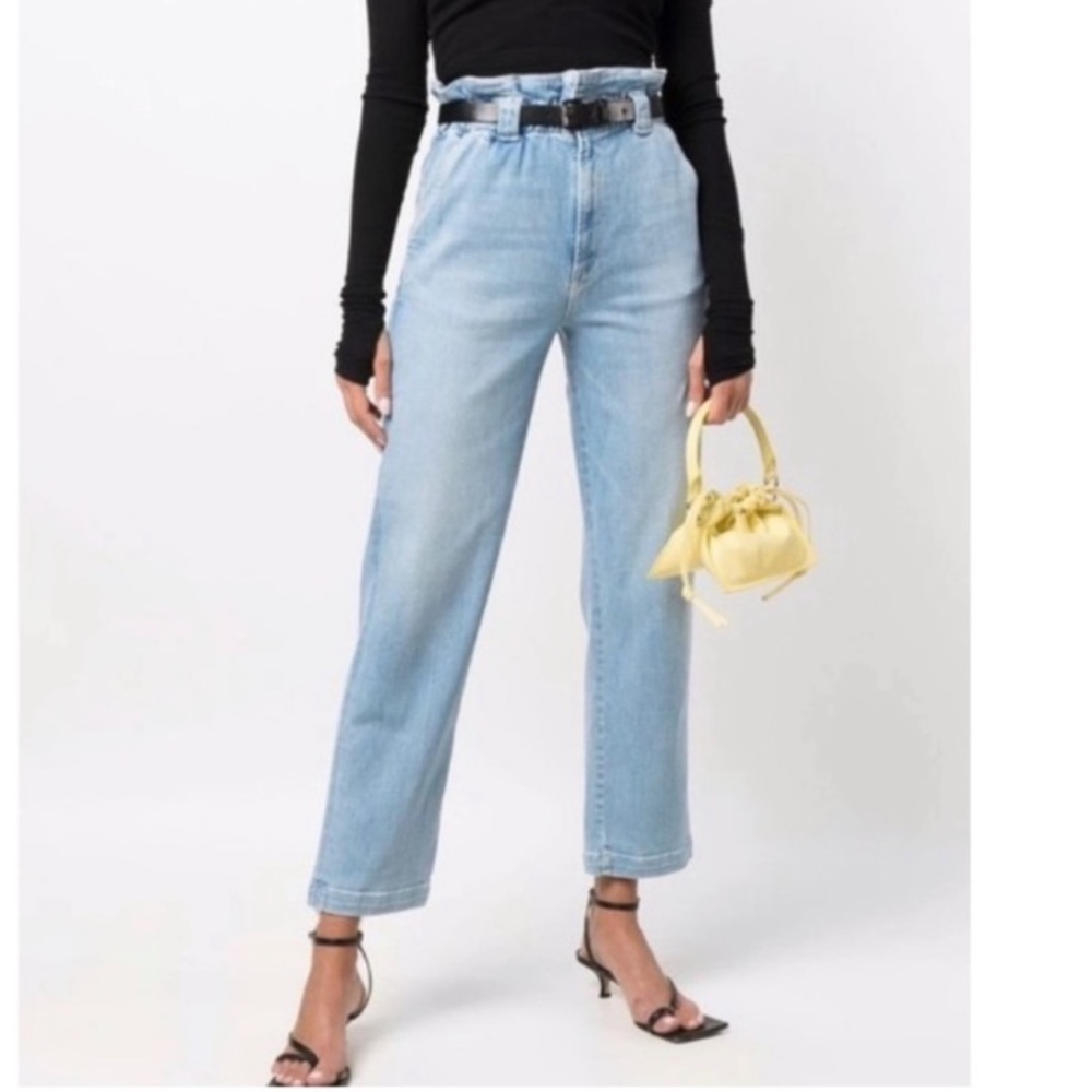 MOTHER Light Blue Ankle & Cropped Jeans